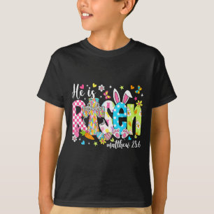 Camiseta Él ha resucitado Jesús cristiano Feliz día de Pasc