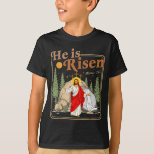 Camiseta Él ha resucitado jesus cristiano feliz pascua muje