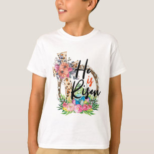 Camiseta Él ha resucitado Jesús cristiano Feliz Pascua Muje