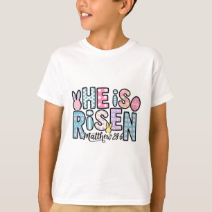 Camiseta Él ha resucitado Jesús cristiano Feliz Pascua Muje