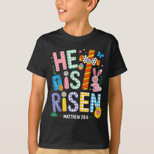 Camiseta Él ha resucitado Jesús cristiano feliz Pascua muje