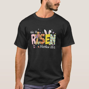 Camiseta Él ha resucitado Jesús cristiano Feliz Pascua niño