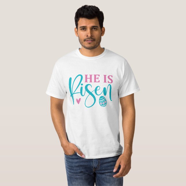 Camiseta Él ha resucitado - Pascua (Anverso completo)