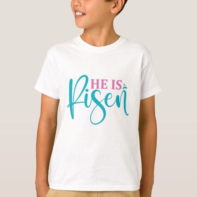 Camiseta Él ha Resucitado - Pascua (Anverso)