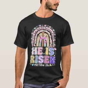 Camiseta él ha resucitado, retro, vintage