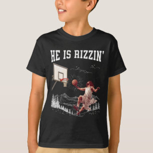 Camiseta Él ha resucitado Rizzin' Pascua Jesús Fe cristiana