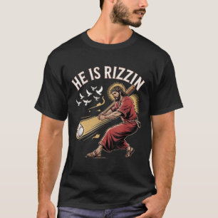 Camiseta Él Ha Resucitado Rizzin Pascua Jesús Fe Cristiana