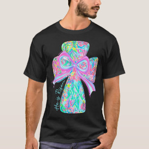Camiseta Él ha resucitado Verso de la Biblia cristiana de J