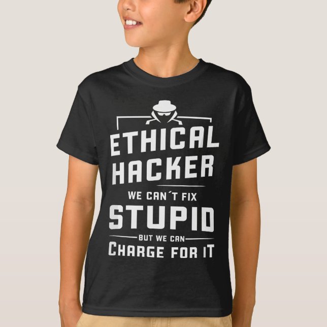Camiseta El hacker ético Gorra blanco hacker ciberseguridad (Anverso)
