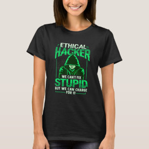 Camiseta El hacker ético Gorra blanco hacker ciberseguridad