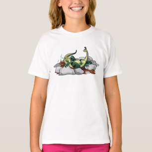 Camiseta El Hadrosauro Está Relajado En Un Jacuzzi.