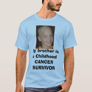 Camiseta el headshot del cáncer del jake, mi hermano es un
