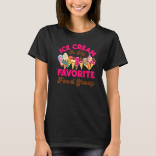 Camiseta El Helado De Helado De Crema De Cono Popsicle Es M