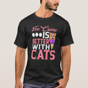 Camiseta El helado es mejor con gatos Sorbet Paleta Moch