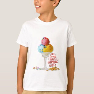 Camiseta El helado hace que todo sea mejor para un adolesce