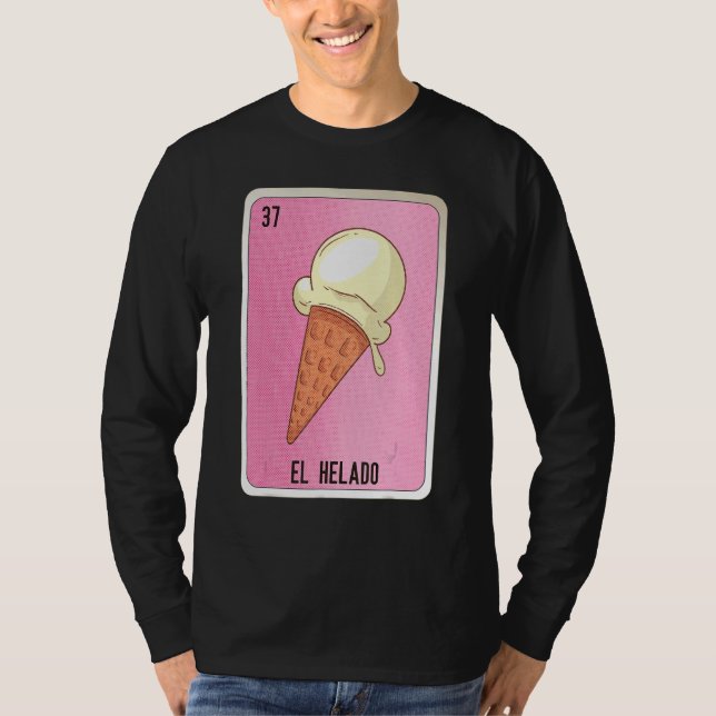 Camiseta El Helado Mexican Slang Lottery Bingo Cards (Anverso)