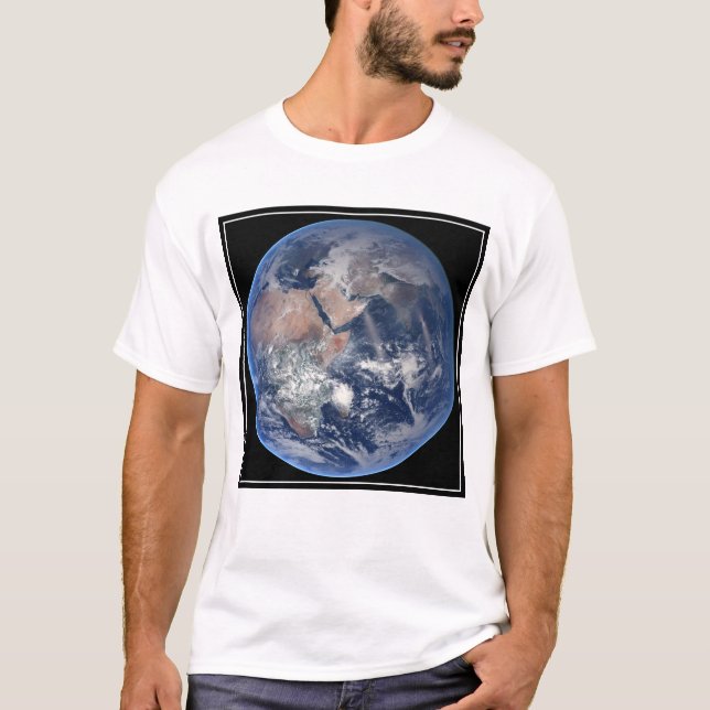 Camiseta El Hemisferio Oriental Sobre El Planeta Tierra. (Anverso)