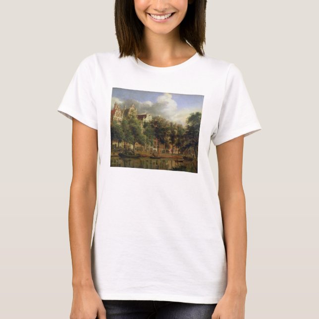 Camiseta El Herengracht, Ámsterdam (petróleo en panel) (Anverso)