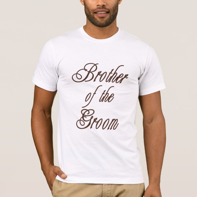 Camiseta El hermano de Groom Classy Browns (Anverso)