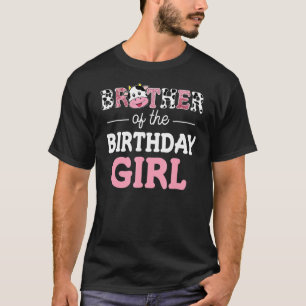 Camiseta El Hermano De La Chica De Cumpleaños Cow Papi Papa