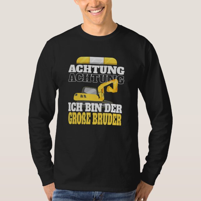 Camiseta El hermano de los niños Digger Builder Big Boy Cr  (Anverso)