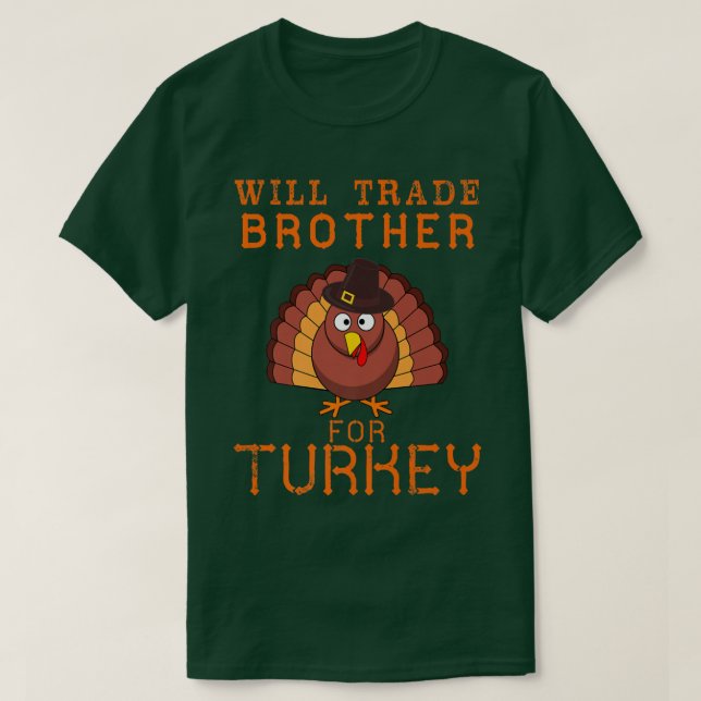 Camiseta El hermano del comercio por Turquía acallará el Dí (Diseño del anverso)