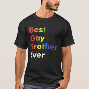 Camiseta El hermano gay más importante entre los hombres ho
