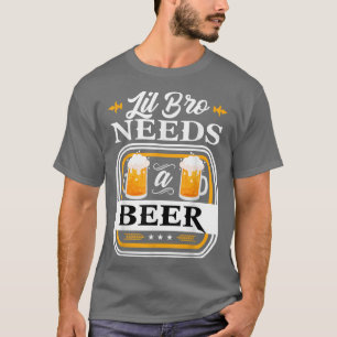 Camiseta El hermano menor necesita una cerveza Novia y novi