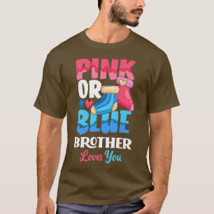 Camiseta El Hermano Rosa O Azul Le Ama A Su Bebé Sock Sexo