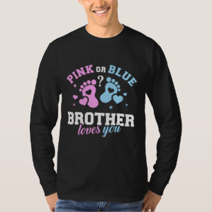 Camiseta El hermano rosa o azul te ama el divertido día del