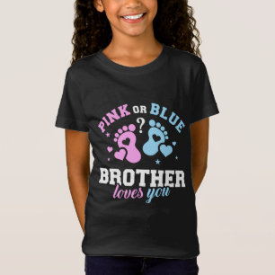 Camiseta El hermano rosa o azul te ama el divertido día del