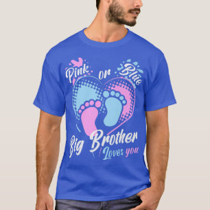 Camiseta El Hermano Rosa O Azul Te Ama Fiesta De Revelación