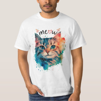 Camiseta El hermoso gato 🐱 mimo
