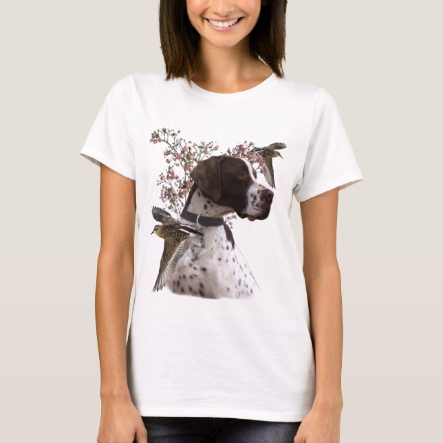 Camiseta El hermoso puntero en el campo (Anverso)