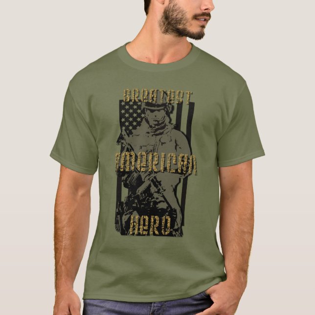 CAMISETA EL HÉROE AMERICANO MÁS GRANDE (Anverso)