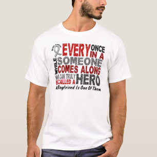 Camiseta El HÉROE del cáncer de cerebro VIENE ADELANTE 1