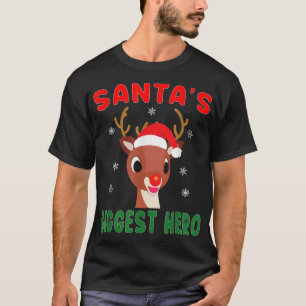 Camiseta El héroe más grande de Santa Lucía, Rudolph Red No