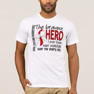 Camiseta El héroe más valiente conocía nunca al cáncer 