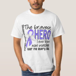 Camiseta El héroe más valiente conocía nunca al cáncer