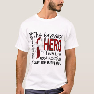 Camiseta El héroe más valiente conocía nunca al cáncer