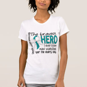Camiseta El héroe más valiente conocía nunca al cáncer 