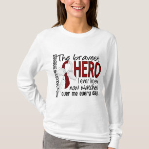 Camiseta El héroe más valiente conocía nunca al cáncer