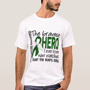 Camiseta El héroe más valiente conocía nunca al cáncer