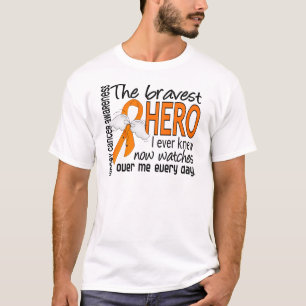 Camiseta El héroe más valiente conocía nunca al cáncer