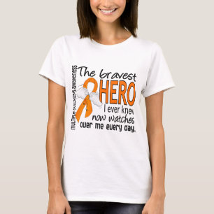 Camiseta El héroe más valiente sabía nunca esclerosis