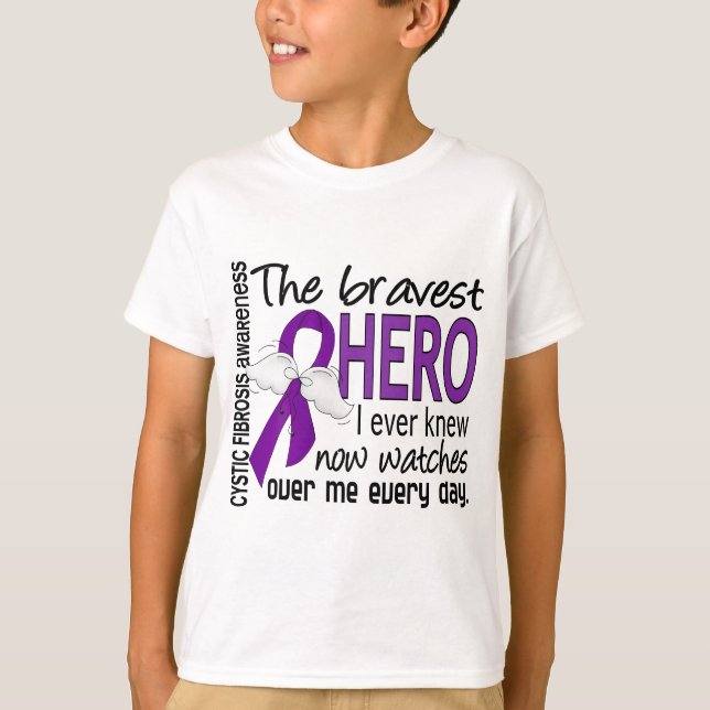Camiseta El héroe más valiente sabía nunca fibrosis (Anverso)