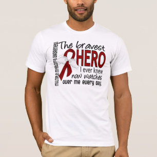 Camiseta El héroe más valiente sabía nunca mieloma múlt