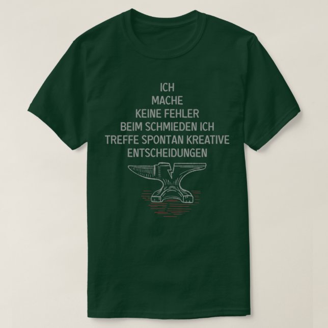 Camiseta El herrero anvil farrier regalo de orfebre Classic (Diseño del anverso)