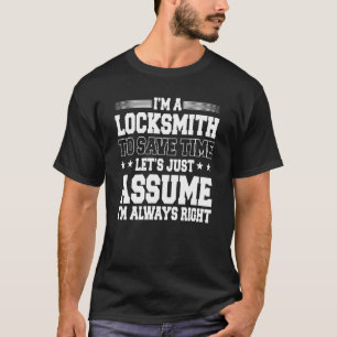 Camiseta El herrero de la cerradura del localizador de la c