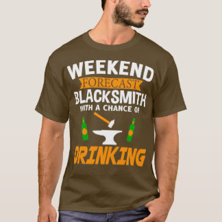 Camiseta El Herrero De La Pronóstico De Fin De Semana Con U